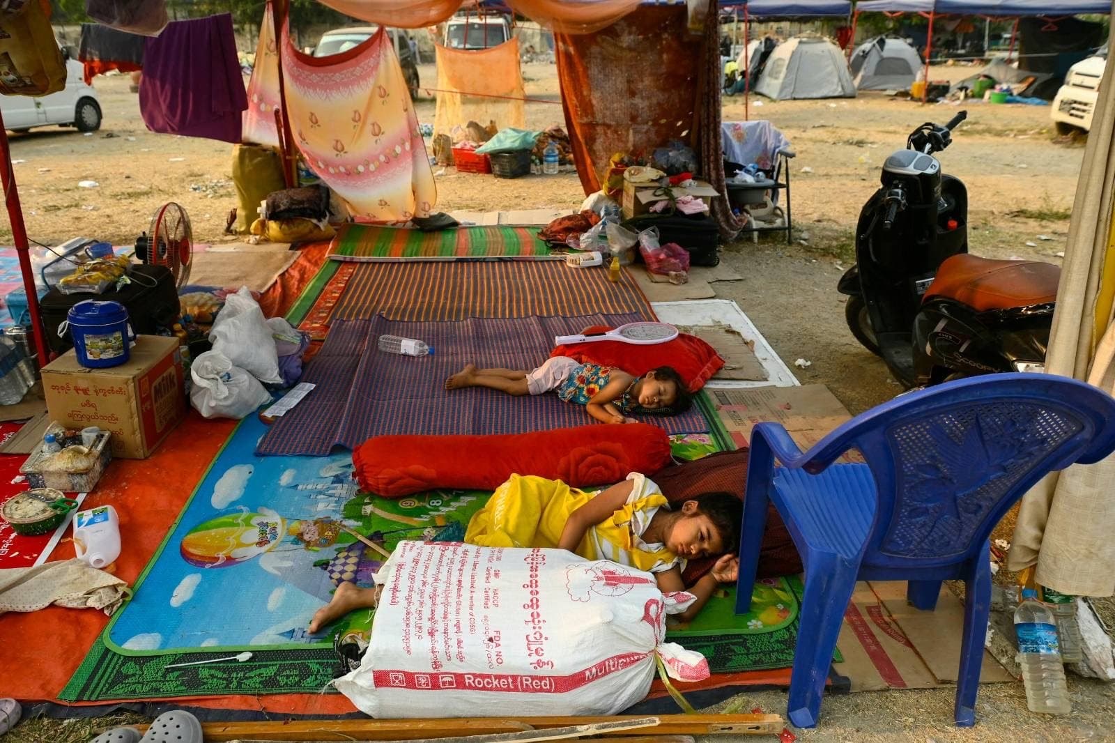 Myanmar’s earthquake-affected residents face insufficient toilets in temporary shelters