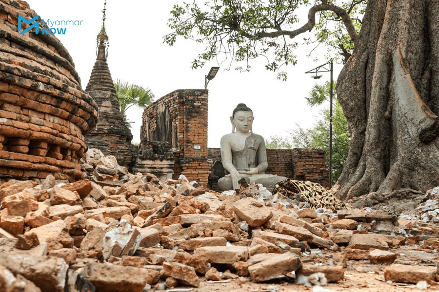 Ava, the ancient capital of central Myanmar is left in ruins